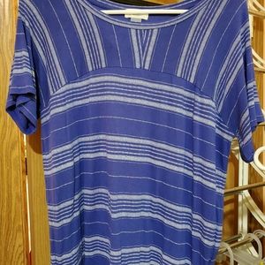 Womens blue striped tee